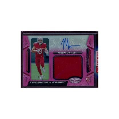Michael Wilson 2023 Panini Certified Football Rookie Patch Auto /299