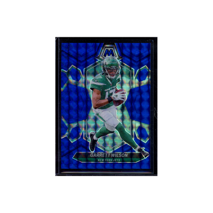 Garrett Wilson 2024 Panini Mosaic Football Blue /99