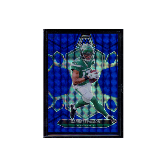 Garrett Wilson 2024 Panini Mosaic Football Blue /99
