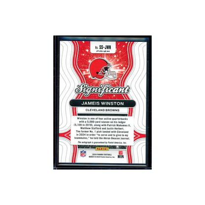 Jameis Winston 2024 Panini Prizm Football Significant Silver Prizm Auto #2