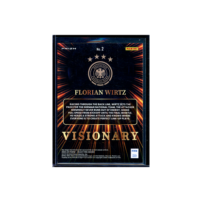 Florian Wirtz 2023-24 Panini Select Fifa Soccer Visionary