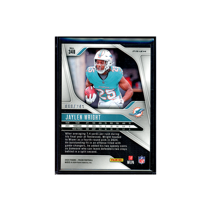 Jaylen Wright 2024 Panini Prizm Football Orange Rookie /249
