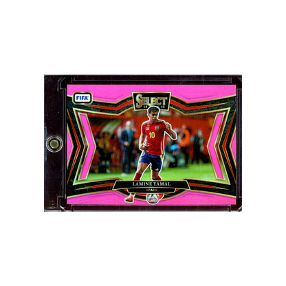 Lamine Yamal 2024-25 Panini Select Soccer Pink Field Level /59