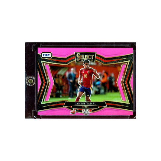 Lamine Yamal 2024-25 Panini Select Soccer Pink Field Level /59