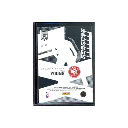 Trae Young 2021-22 Panini Donruss Elite Basketball Clarity Gold /10