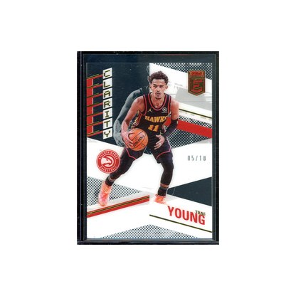 Trae Young 2021-22 Panini Donruss Elite Basketball Clarity Gold /10