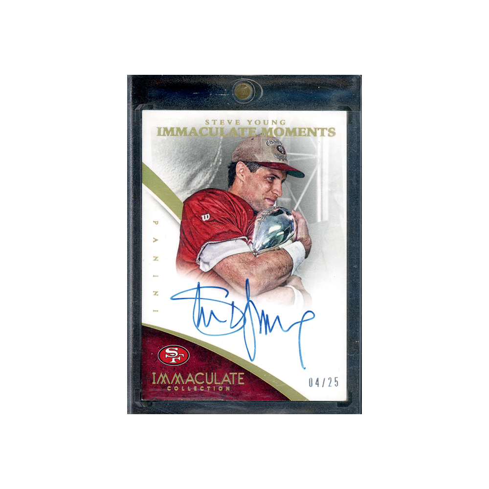 Steve Young 2015 Panini Immaculate Collection Football Immaculate Moments Auto /25