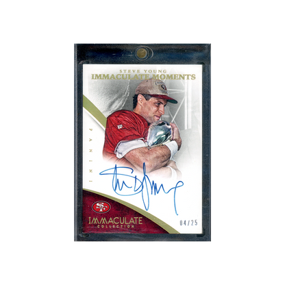 Steve Young 2015 Panini Immaculate Collection Football Immaculate Moments Auto /25