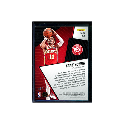Trae Young 2022-23 Panini Revolution Shock Wave Asia Gold /10