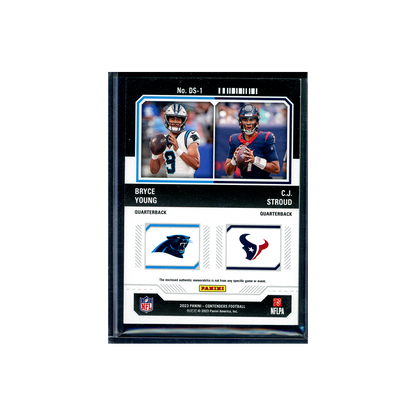 Stroud Young 2023 Panini Contenders Football Rookie Ticket Dual Patch