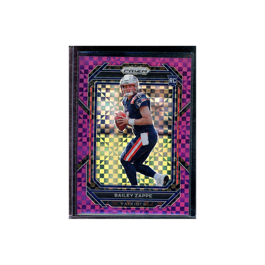 Bailey Zappe 2022 Panini Prizm Football Purple Power Prizm Rookie /49