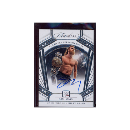 Sami Zayn 2024 Panini Flawless WWE Flawless Performances Auto /25