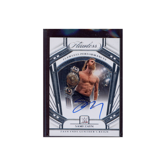 Sami Zayn 2024 Panini Flawless WWE Flawless Performances Auto /25