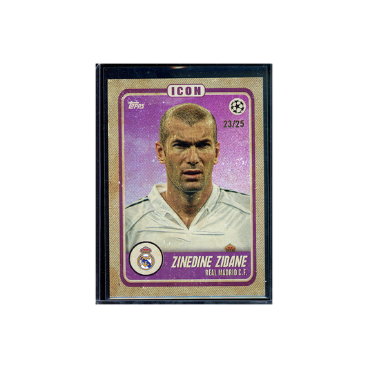 Zinedine Zidane 2023 Topps UCL Icon /25