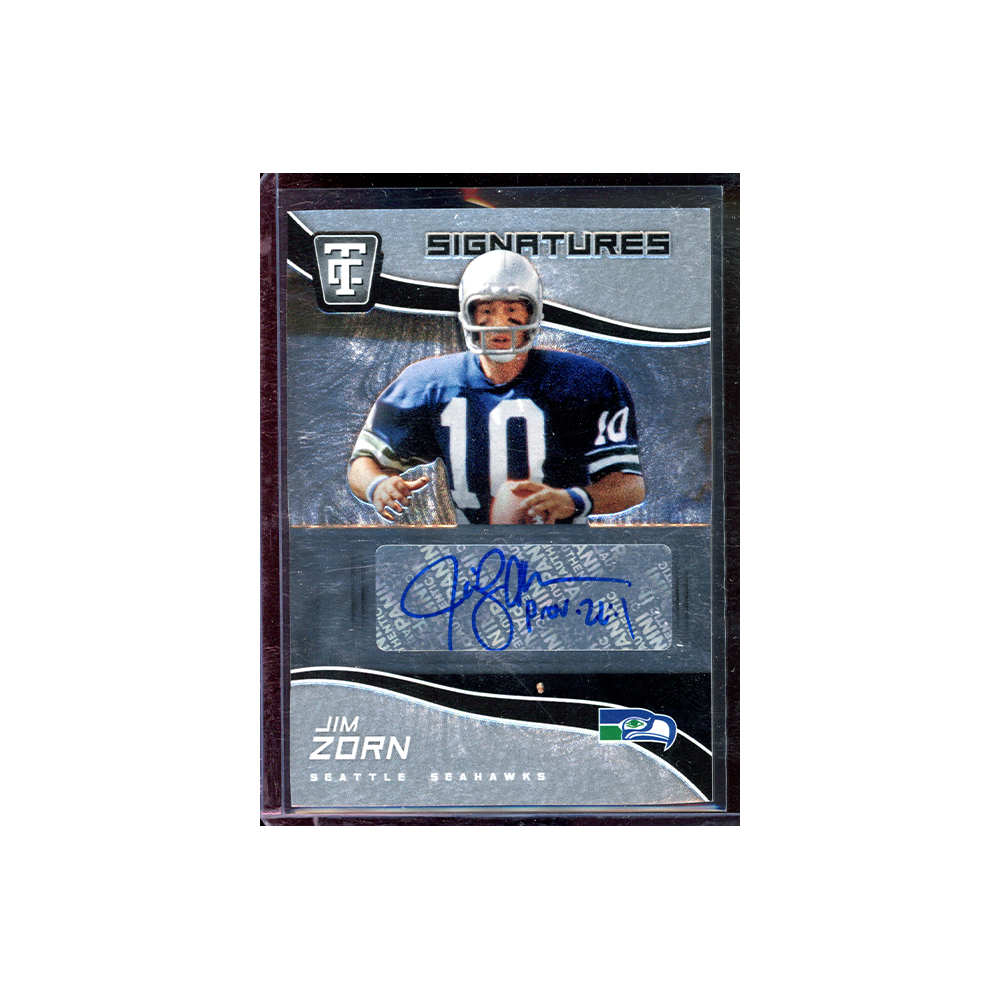 Jim Zorn 2021 Panini Chronicles Totally Certified Football Auto