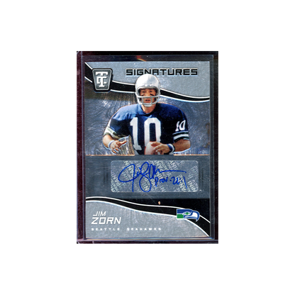 Jim Zorn 2021 Panini Chronicles Totally Certified Football Auto