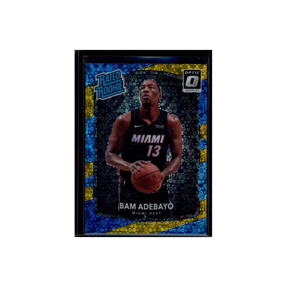 Bam Adebayo 2017-18 Panini Donruss Optic Basketball Rated Rookie Fast Break Gold /10
