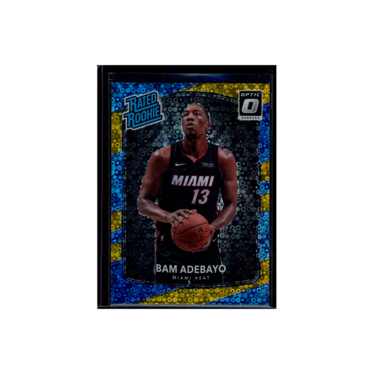Bam Adebayo 2017-18 Panini Donruss Optic Basketball Rated Rookie Fast Break Gold /10