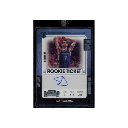 Santi Aldama 2021-22 Panini Contenders Basketball Rookie Ticket Auto