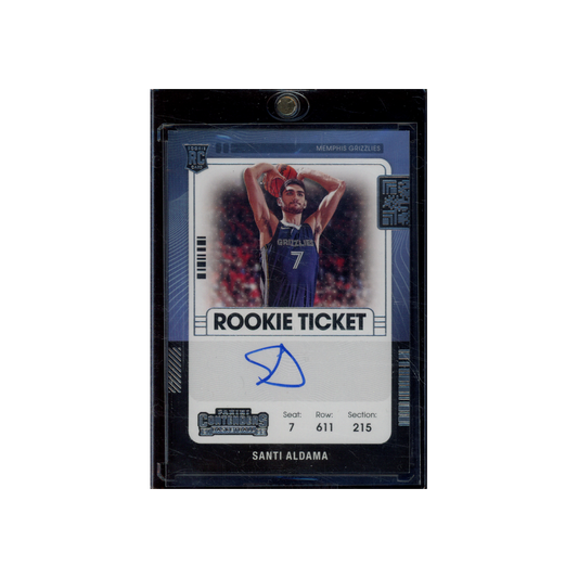 Santi Aldama 2021-22 Panini Contenders Basketball Rookie Ticket Auto