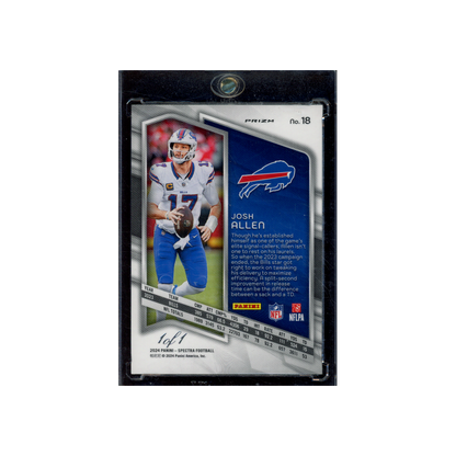 Josh Allen 2024 Panini Spectra Football Gold Vinyl 1/1
