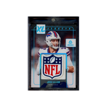 Josh Allen 2025 Panini Luminance Football XL Jerseys NFL Shield Platinum 1/1