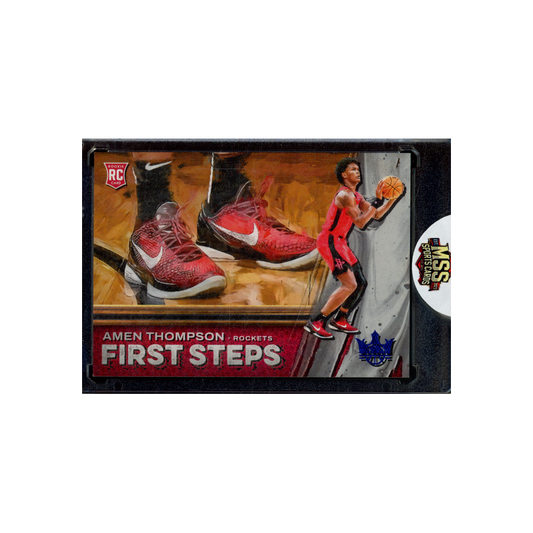 Amen Thompson 2023-24 Panini Court Kings Basketball First Steps Rookie Blue /25