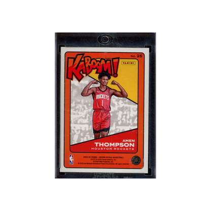 Amen Thompson 2023-24 Panini Crown Royale Basketball Rookie Kaboom