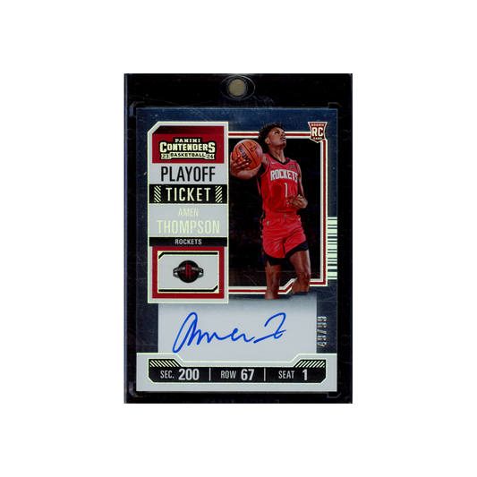 Amen Thompson 2023-24 Panini Contenders Basketball Playoff Ticket Auto /99
