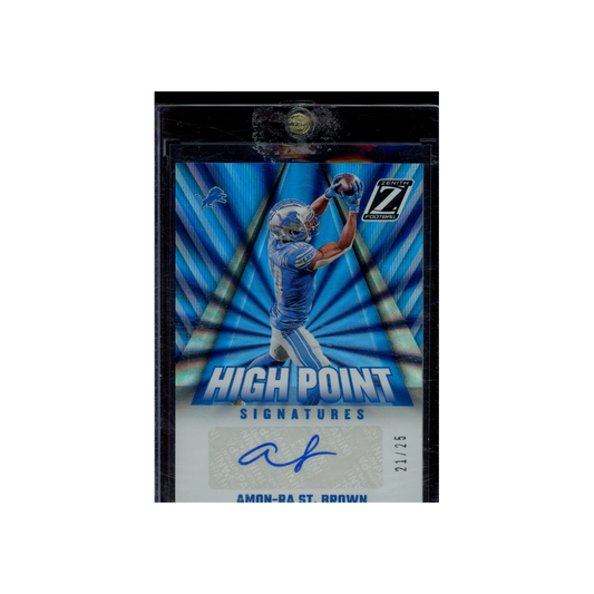 Amon-Ra St. Brown 2023 Panini Zenith Football High Point Signatures Auto /25