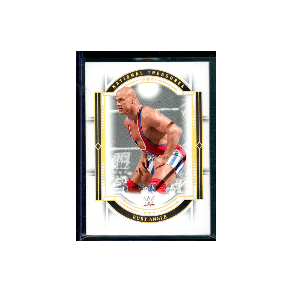 Kurt Angle 2024 Panini National Treasures Basketball Gold /10
