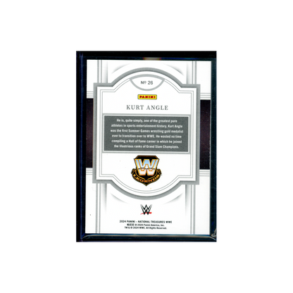 Kurt Angle 2024 Panini National Treasures Basketball Gold /10
