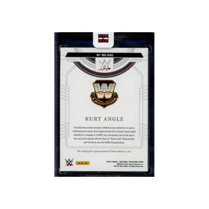 Kurt Angle 2024 Panini National Treasures WWE Greatest Signatures Auto /99