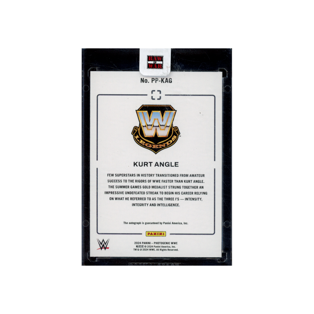 Kurt Angle 2024 Panini Photogenic WWE Picture Perfect Auto /13