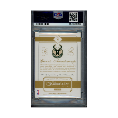 Giannis 2015 Panini Flawless Basketball Ruby /15 PSA 8