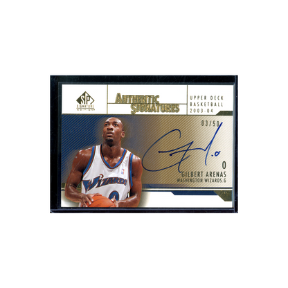 Gilbert Arenas 2004 Upper Deck Authentic Signatures Auto Gold /50