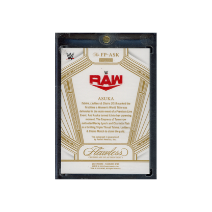 Asuka 2024 Panini Flawless WWE Flawless Performances Auto /25
