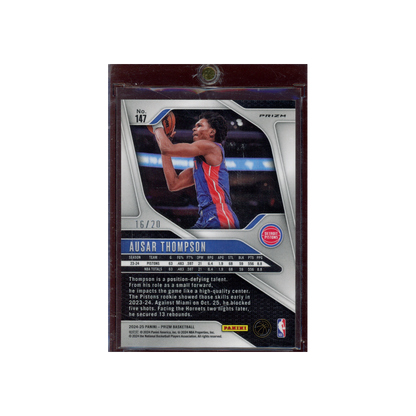 Ausar Thompson 2024-25 Panini Prizm Basketball Cherry Blossom Prizm /20