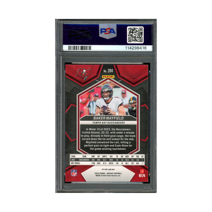Baker Mayfield 2024 Panini Mosaic Football Honeycomb PSA 9
