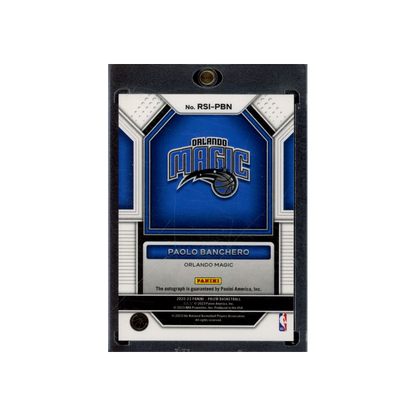 Paolo Banchero 2022-23 Panini Prizm Basketball Rookie Auto