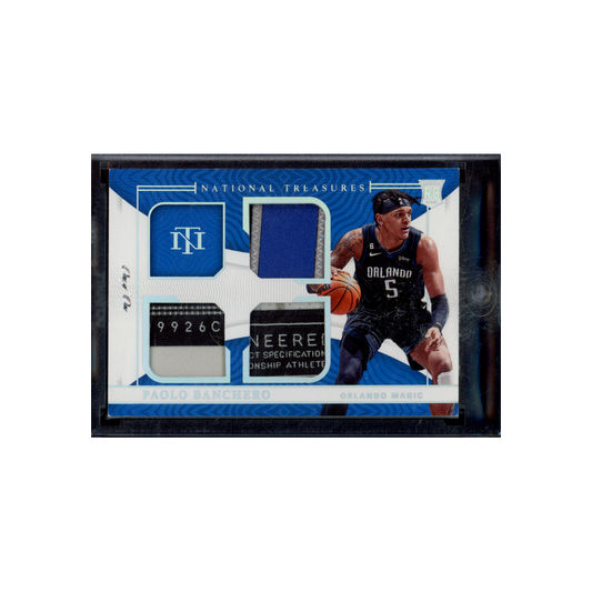Paolo Banchero 2022-23 Panini National Treasures Basketball Rookie Patch 1/1