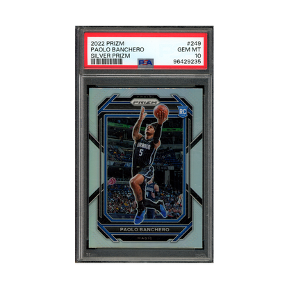 Paolo Banchero 2022 Panini Prizm Basketball Silver Prizm Rookie PSA 10