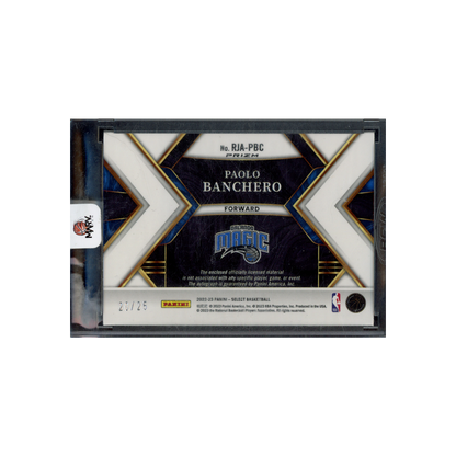 Paolo Banchero 2022-23 Panini Select Basketball RPA Green Wave /25