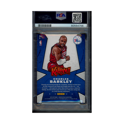 Charles Barkley 2019 Panini Crown Royale Basketball Kaboom PSA 9