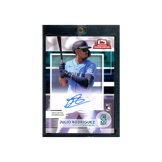 Julio Rodriguez 2022 Topps International Trading Card Day Rookie Auto /150