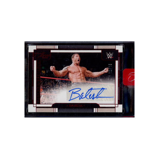 Batista 2024 Panini Three Count WWE Timeless Moments Auto Red /15