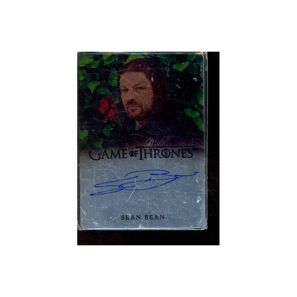 Sean Bean Eddard Stark Game of Thrones Limited Metal Auto /55