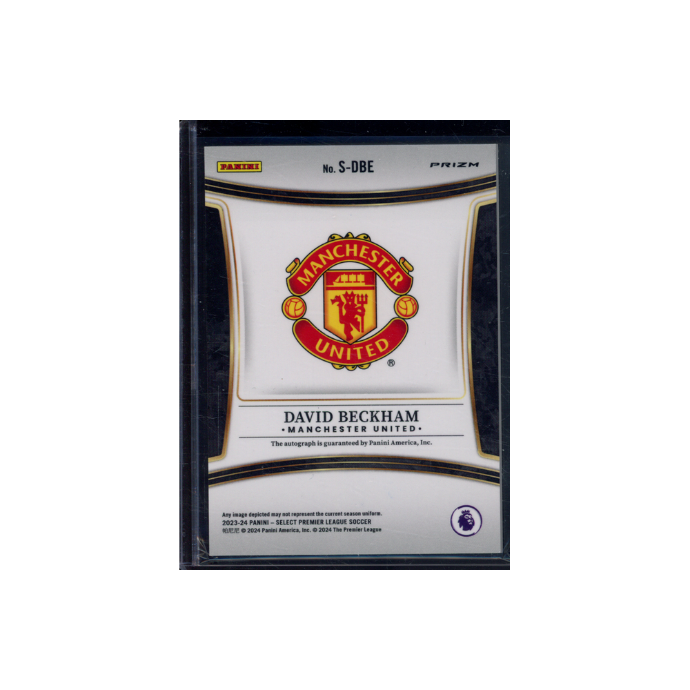 David Beckham 2023-24 Panini Select Premier League Soccer Auto Silver