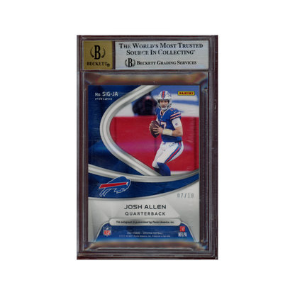 Josh Allen 2021 Panini Spectra Football Auto Hyper /10 BGS 9/10
