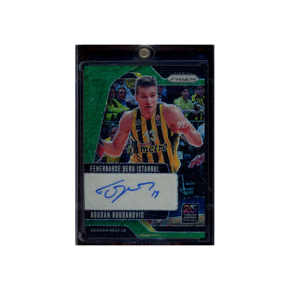 Bogdan Bogdanovic 2024-25 Panini Prizm Euroleague Basketball Green Shimmer Prizm Auto /25